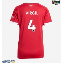 Ženski Nogometni dresi Liverpool Virgil van Dijk #4 Domači 2025-26 Kratek Rokav